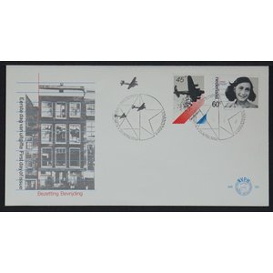 NVPH - E  182, First Day Cover (Netherlands), Issued in the year:  1980, Blank (UA) - Open flap (OF)