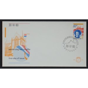 NVPH - E  183, Couverture Premier Jour (Pays-Bas), Émis de l'année:  1980, Vierge (UA) - Rabat ouvert (OF)
