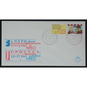 NVPH - E  184, Couverture Premier Jour (Pays-Bas), Émis de l'année:  1980, Vierge (UA) - Rabat ouvert (OF)
