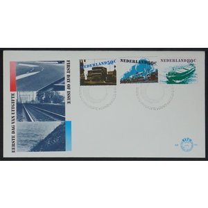 NVPH - E  186, First Day Cover (Netherlands), Issued in the year:  1980, Blank (UA) - Open flap (OF)