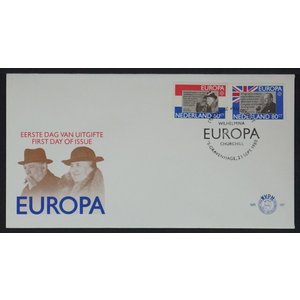 NVPH - E  187, First Day Cover (Netherlands), Issued in the year:  1980, Blank (UA) - Open flap (OF)