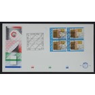 NVPH - E  192, First Day Cover (Netherlands), Issued in the year:  1981, Blank (UA) - Alternative version - Block van 4 - Open flap (OF)
