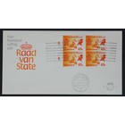 NVPH _ FDC  E.195, Eerste Dag envelop, Uitgegeven in het jaar:  1981, Blanco (UA) - Afwijkende uitvoering  - Blok van 4  - Open klep (OF)