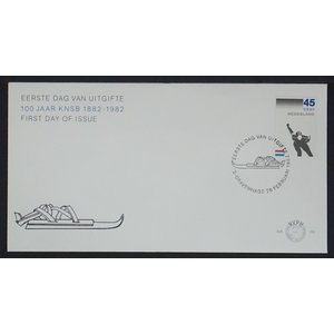 NVPH - E  199, First Day Cover (Netherlands), Issued in the year:  1982, Blank (UA) - Open flap (OF)