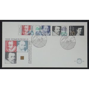NVPH - E  208, First Day Cover (Netherlands), Issued in the year:  1983, Blank (UA) - Open flap (OF)