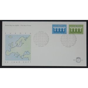 NVPH - E  217, Ersttagsbriefe (Niederlande), Ausgegeben im Jahr:  1984, Leer (UA) - Offene Klappe (OF)