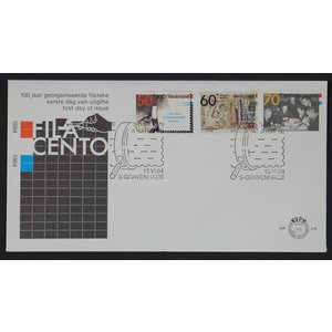 NVPH - E  218, First Day Cover (Netherlands), Issued in the year:  1984, Blank (UA) - Open flap (OF)