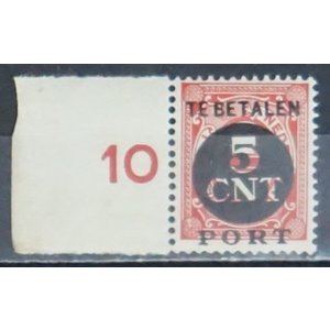 NVPH - P  66, Portzegel (Nederland), Uitgegeven in het jaar:  1924, Postfris (MNH) - Met tab