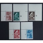 NVPH -   495-499, Postzegels (Nederland), Uitgegeven in het jaar:  1947, Postfris (MNH) - Hoekstuk
