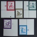 NVPH -  563-567, Postage stamps, Issued in the year:  1950, Mint Not Hinghed (MNH) - Corner stamp