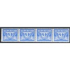 NVPH -   383, Postzegel (Nederland), Uitgegeven in het jaar:  1941, Postfris (MNH) - Blok van 4