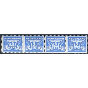 NVPH -   383, Briefmarke (Niederlande), Ausgegeben im Jahr:  1941, Postfrisch (MNH) - Block van 4