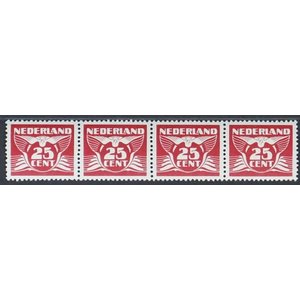 NVPH -   388, Postzegel (Nederland), Uitgegeven in het jaar:  1941, Postfris (MNH) - Blok van 4