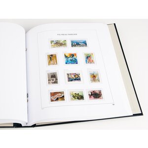 Nachtrag Jahr: 2022 - Französisch-Polynesien - Typ: DeLuxe - Blätter für Basisalbum, N°: 121-122, B55, B56, C15 (5 Stk.) - Davo (2 Löcher)