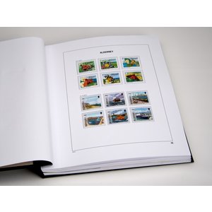 Supplement jaar: 2022 - Alderney - type: DeLuxe - bladen voor Basisalbum, N°: 69-71, B32 (4 st.) - Davo (2 Gats)