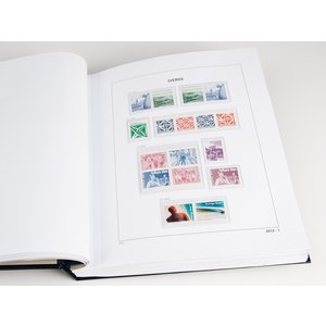 Supplément année: 2022 - Suède - type: DeLuxe - feuilles pour Album de base, N°: 2022-1-4, B1 (5 pcs.) - Davo (2 Trous)