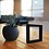 Cadre flottant, 3D - Noir - dim: 80 x 80 x 25 mm.