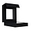 Cadre flottant, 3D - Noir - dim: 80 x 80 x 25 mm.