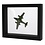 Floating frame, 3D - Black - dim: 305 x 305 x 25 mm.