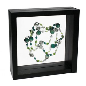 Cadre flottant, 3D - Noir - dim: 305 x 305 x 25 mm.