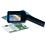 Handle magnifier, , Magnification factor 2,5 x - with UV 356 nm. - Dim: 260 x 80 x 30 mm.