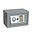 Safe, Tresor -   Mini - versehen mit einem Fingerabdruckschloss - Grau - Abm: 310x200x200 mm. ■ pro Stk.