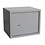 Vault - Mini - provided with a Fingerprint lock - Gray - dim: 310 x 200 x 200 mm.