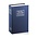 Safe, Book-vault with combination lock - Blue with silver print - dim: 115x180x55 mm. ■ per pc.