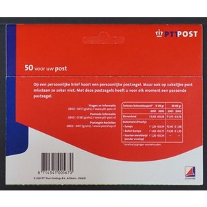 NVPH -  1989, Mailer (Netherlands), Issued in the year:  2001, Mint Not Hinghed (MNH) - PTT Post