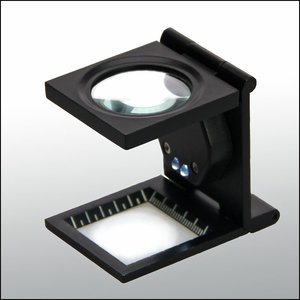 Linen Tester, Magnification factor 10x, Lens diameter Ø 27 mm.