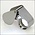 Precision magnifier, Foldable, Magnification factor 30x, Lens diameter Ø 21 mm. - with LED (2x) ■ per  pc.
