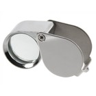 Precisie loupe, Inklapbaar, Vergrotings faktor 10x, Lensdiameter Ø 21 mm. ■ per  st.