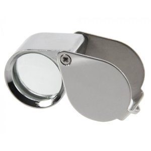 Precision magnifier, Foldable, Magnification factor 10x, Lens diameter Ø 21 mm.