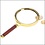 Loupe met handvat, Klassiek model, Vergrotings factor 3x, Lensdiameter Ø 85 mm.
