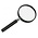 Handle magnifier, Classic model, Magnification factor 3x, Lens diameter Ø 75 mm. - Dim: 170 x 79 x 13 mm. ■ per  pc.