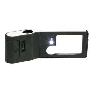 Safe LED loupe, pocket size, 6 in 1 type
