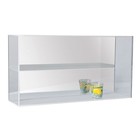 Safe, Acryl, Vitrine mit Schiebetür, Medium - 2er Einteilung - Transparent - Abm: 580x160x310 mm. ■ pro Stk.