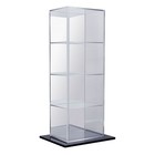 Safe, Acryl, Vitrine, Tower met schuifdeur en spiegel achterwand -  afm: 210x155x605 mm. ■ per st.