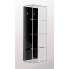 Safe, Acryl, Vitrine, Tower mit Schiebetür und schwarzer Rückwand - Abm: 210x155x605 mm. ■ pro Stk.