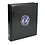 Premium, Album (4 rings) voor Euromunten sets - incl. 5 bladen en blauwe voordrukbladen - Zwart - afm: 235 x 265 x 45 mm.