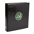 Safe, Premium, Album (4 rings)  for  2 Euro coins - 2022-2023 - Black - dim: 235x265x45 mm. ■ per pc.