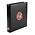 Safe, Premium, Album (4 rings)  voor 10 Euromunten - incl. 7 bladen en rode voordrukbladen - Zwart - afm: 235x265x45 mm. ■ per st.