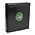 Safe, Premium, Album (4 rings)  for  2 Euro coins - incl. 2 sheets and Green preprint sheets - Black - dim: 235x265x45 mm. ■ per pc.