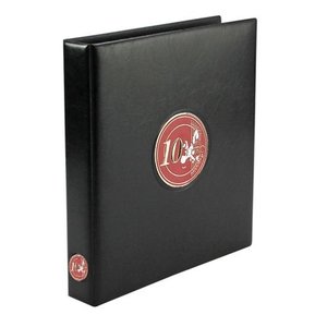 Premium, Album (4 anneaux ) pour Monnaies de 20 Euro - incl. 4 feuilles et feuilles préimprimées rouges - Noir - dim: 235 x 265 x 45 mm.
