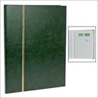 Luxus, Einsteckalbum A4 - 16 seiten (weiß)  10 Streifen - Grün - Abm: 230x305x22 ■ pro Stk.