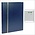 Luxus, Einsteckalbum A4 - 16 seiten (weiß)  10 Streifen - Blau - Abm: 230x305x22 ■ pro Stk.