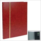Luxus, Album de stockage A4 - 16 pages (noires)  9 bandes - Rouge vin - dim: 230x305x22 ■ par pc.