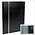 Luxus, Einsteckalbum A4 - 16 seiten (schwarzem)  9 Streifen - Schwarz - Abm: 230x305x22 ■ pro Stk.