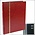 Luxus, Insteekalbum A4 - 32 bladzijden (zwarte)  9 stroken - Wijnrood - afm: 230x305x35 ■ per st.