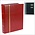 Luxus, Insteekalbum A4 - 60 bladzijden (zwarte)  9 stroken - Wijnrood - afm: 230x305x58 ■ per st.